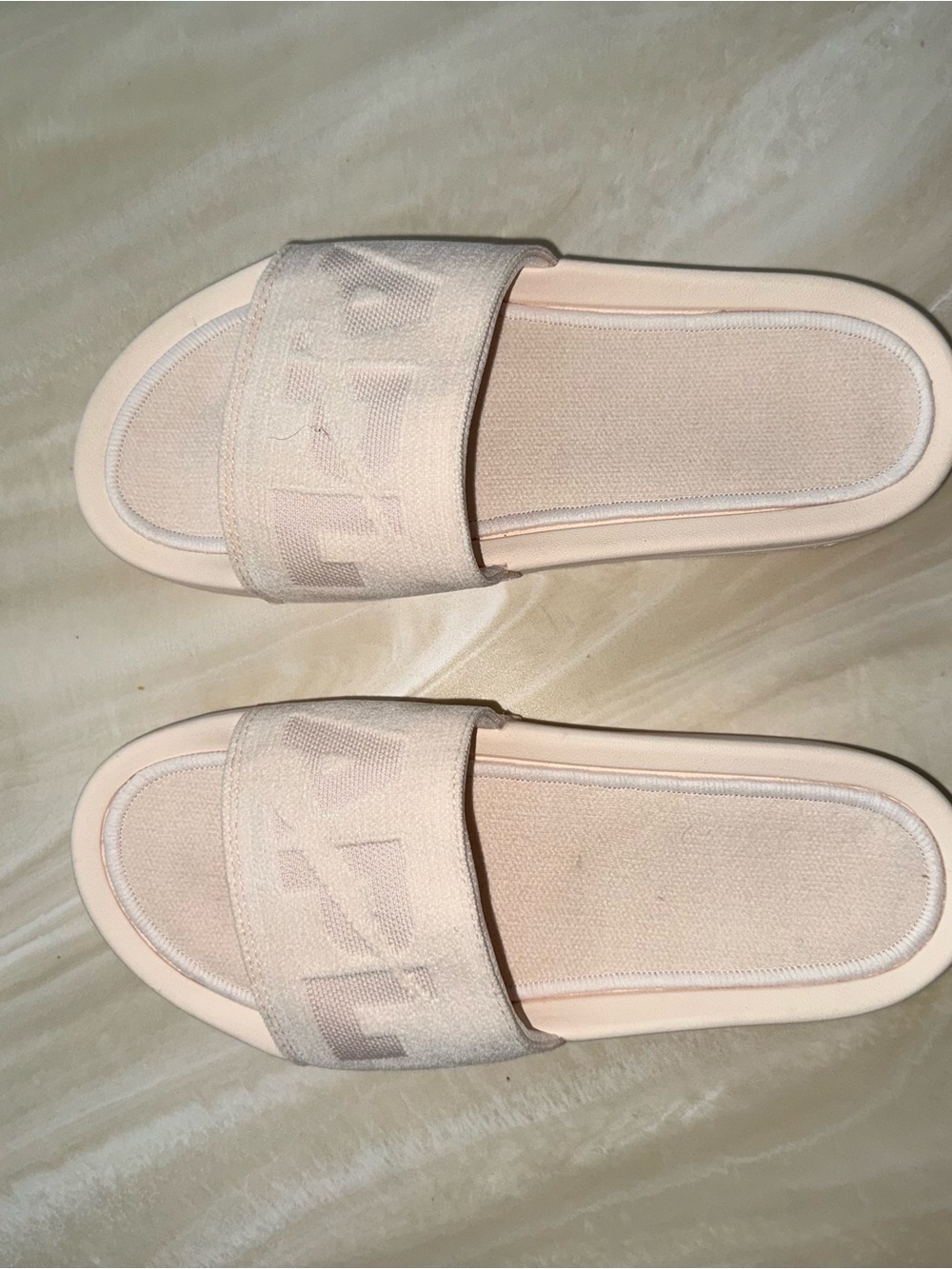 APL Women's Techloom Velvet Slide in Creme BRAND NEW